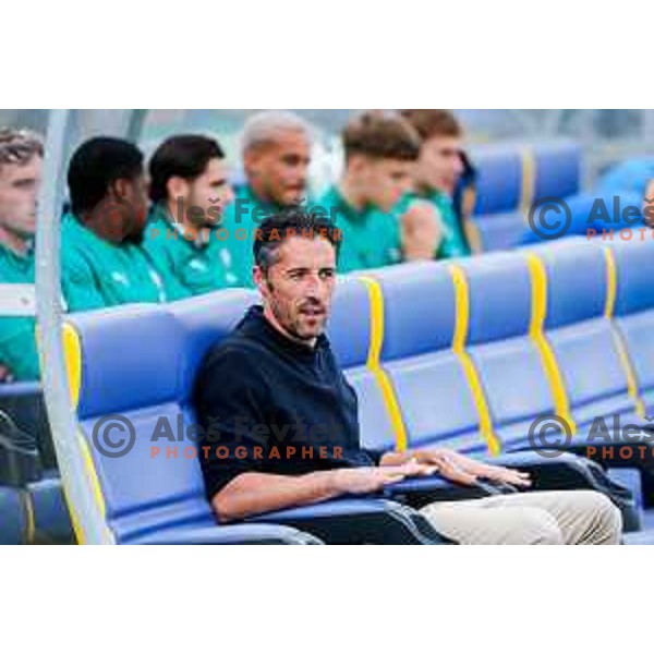 Federico Bessone, head coach of Olimpija during Prva liga Telemach 2025/2026 football match between Koper and Olimpija at Bonifika Stadium in Koper, Slovenia on November 2, 2025