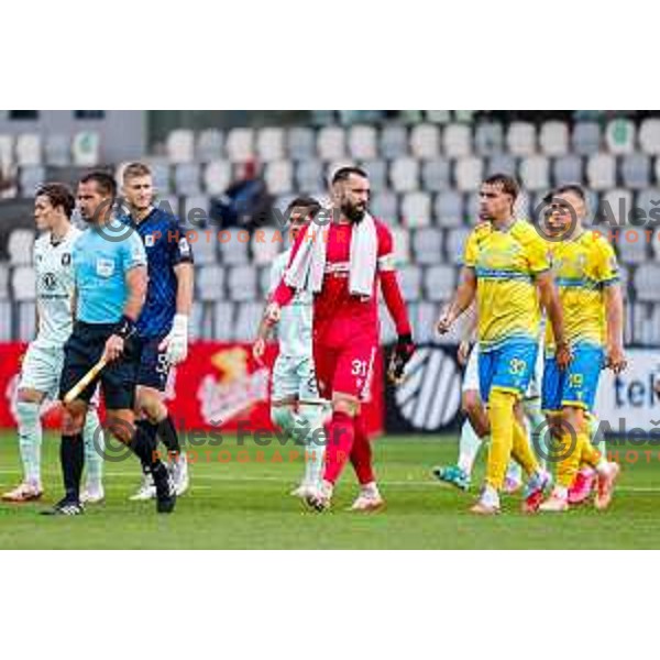 in action during Prva liga Telemach 2025/2026 football match between Koper and Olimpija at Bonifika Stadium in Koper, Slovenia on November 2, 2025
