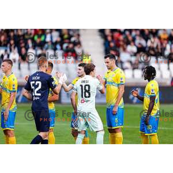 in action during Prva liga Telemach 2025/2026 football match between Koper and Olimpija at Bonifika Stadium in Koper, Slovenia on November 2, 2025