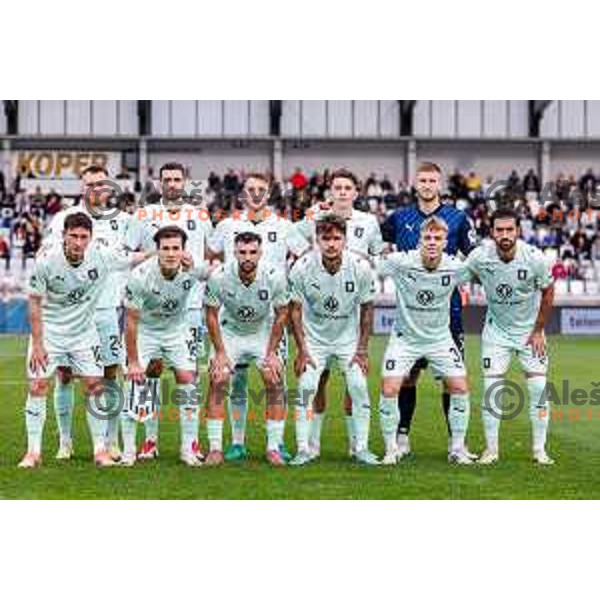 in action during Prva liga Telemach 2025/2026 football match between Koper and Olimpija at Bonifika Stadium in Koper, Slovenia on November 2, 2025