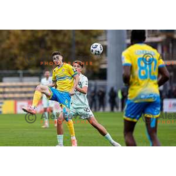 in action during Prva liga Telemach 2025/2026 football match between Koper and Olimpija at Bonifika Stadium in Koper, Slovenia on November 2, 2025