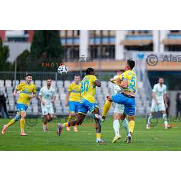 in action during Prva liga Telemach 2025/2026 football match between Koper and Olimpija at Bonifika Stadium in Koper, Slovenia on November 2, 2025