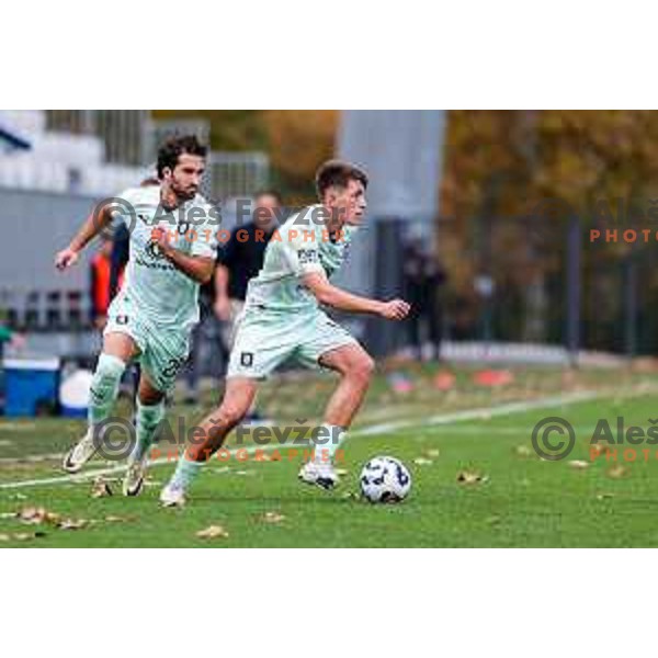 in action during Prva liga Telemach 2025/2026 football match between Koper and Olimpija at Bonifika Stadium in Koper, Slovenia on November 2, 2025