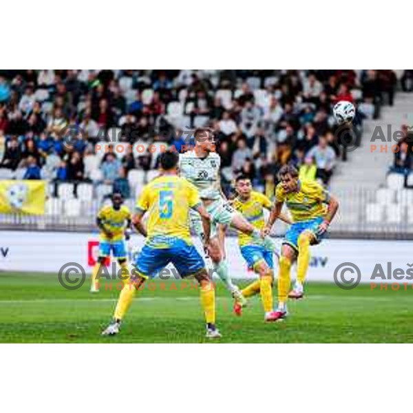 in action during Prva liga Telemach 2025/2026 football match between Koper and Olimpija at Bonifika Stadium in Koper, Slovenia on November 2, 2025