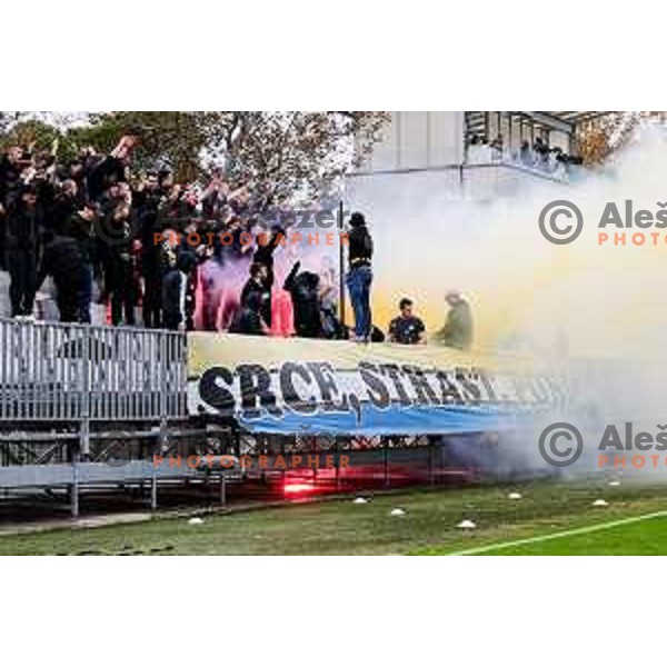 in action during Prva liga Telemach 2025/2026 football match between Koper and Olimpija at Bonifika Stadium in Koper, Slovenia on November 2, 2025