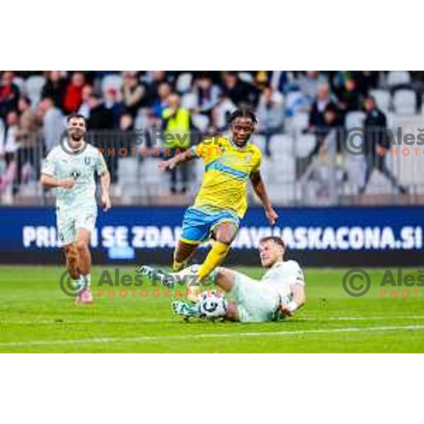Isaac Matondo scores a goal during Prva liga Telemach 2025/2026 football match between Koper and Olimpija at Bonifika Stadium in Koper, Slovenia on November 2, 2025 
