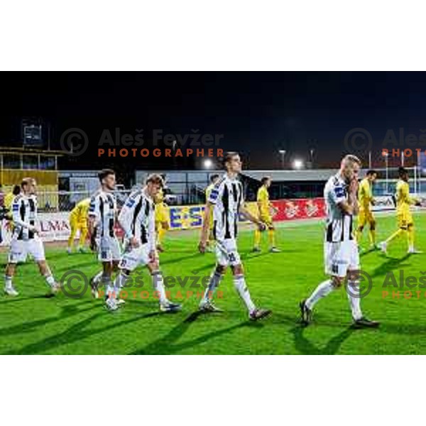 Players of Mura at Prva liga Telemach 2025/2026 football match between Domzale and Mura in Domzale, Slovenia on November 3, 2025