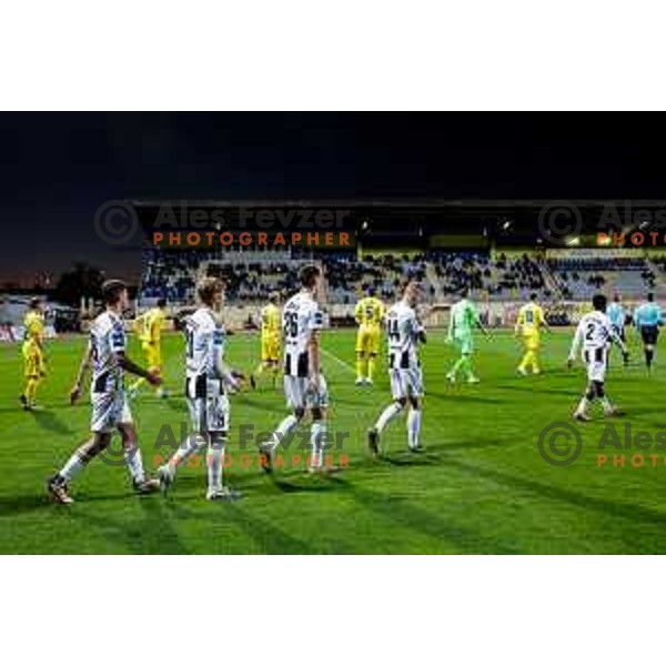 Players of Mura at Prva liga Telemach 2025/2026 football match between Domzale and Mura in Domzale, Slovenia on November 3, 2025