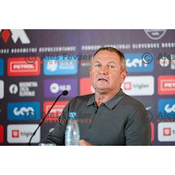 Matjaz Kek, head coach of Slovenia National Football team during press conference, Brdo pri Kranju on November 4, 2025