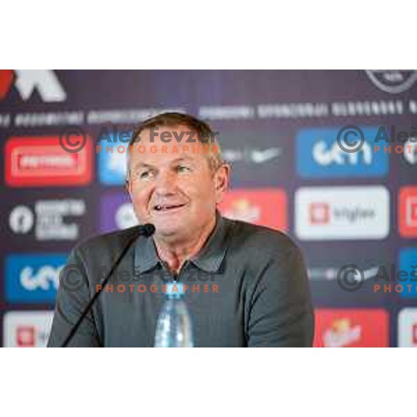 Matjaz Kek, head coach of Slovenia National Football team during press conference, Brdo pri Kranju on November 4, 2025