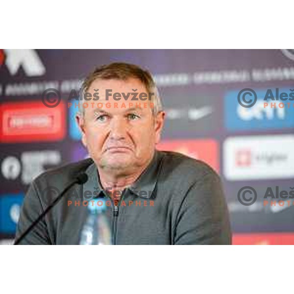 Matjaz Kek, head coach of Slovenia National Football team during press conference, Brdo pri Kranju on November 4, 2025
