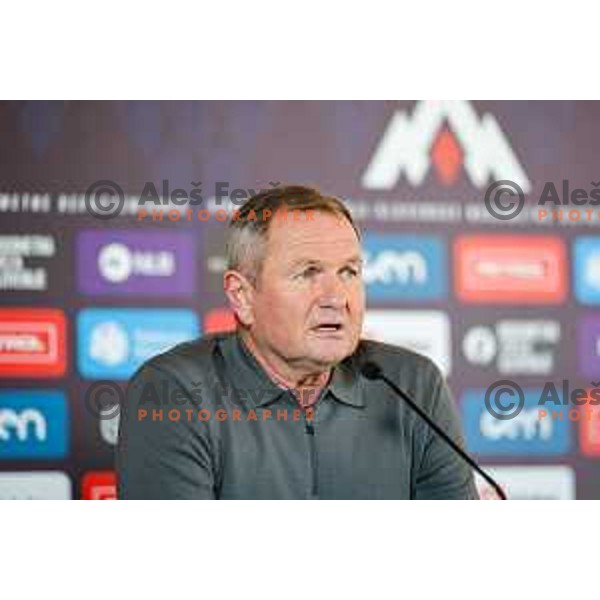 Matjaz Kek, head coach of Slovenia National Football team during press conference, Brdo pri Kranju on November 4, 2025