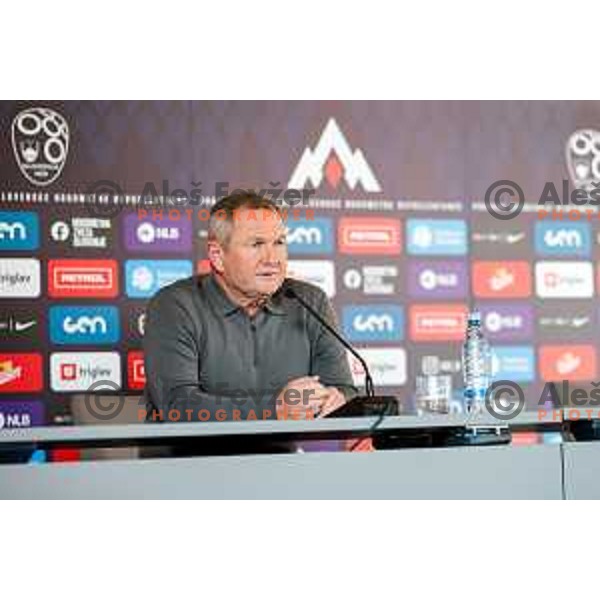 Matjaz Kek, head coach of Slovenia National Football team during press conference, Brdo pri Kranju on November 4, 2025