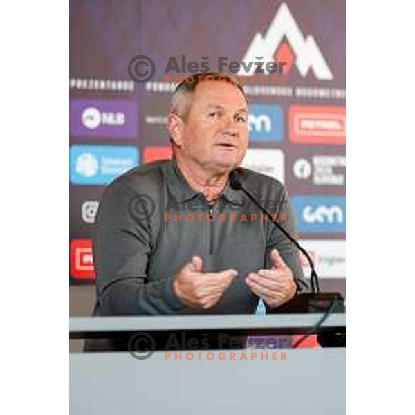 Matjaz Kek, head coach of Slovenia National Football team during press conference, Brdo pri Kranju on November 4, 2025
