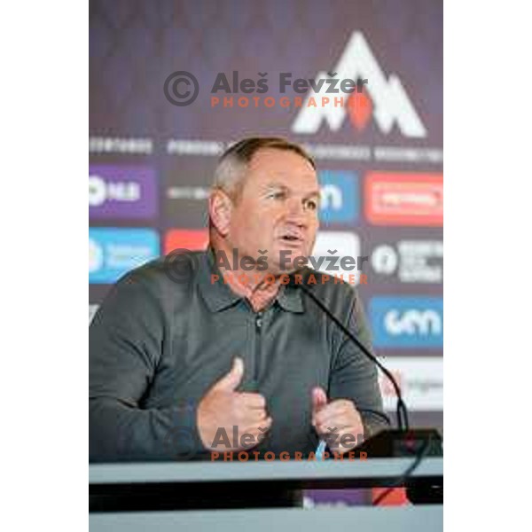 Matjaz Kek, head coach of Slovenia National Football team during press conference, Brdo pri Kranju on November 4, 2025