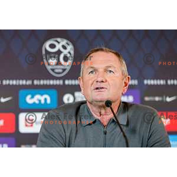 Matjaz Kek, head coach of Slovenia National Football team during press conference, Brdo pri Kranju on November 4, 2025