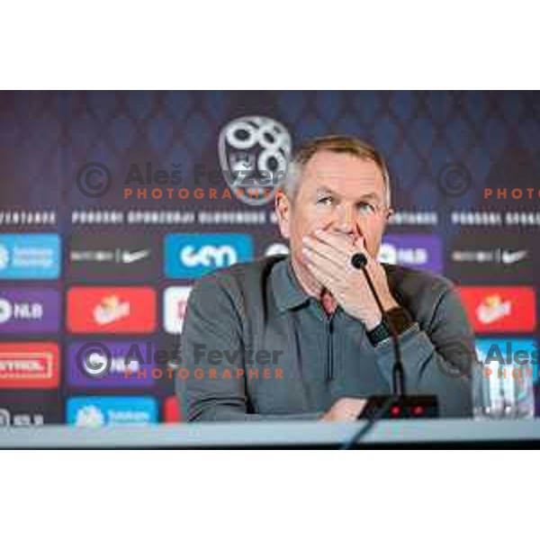 Matjaz Kek, head coach of Slovenia National Football team during press conference, Brdo pri Kranju on November 4, 2025
