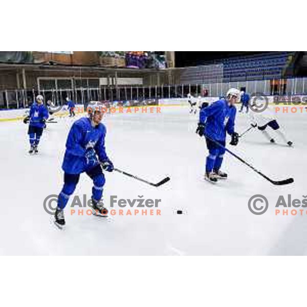 Slovenia Ice-Hockey team during practice session in Bled Ice Hockey Rink, Slovenia on November 4, 2025