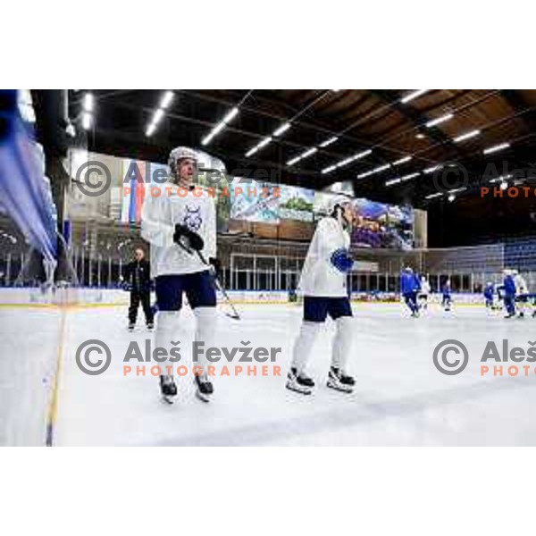 Slovenia Ice-Hockey team during practice session in Bled Ice Hockey Rink, Slovenia on November 4, 2025
