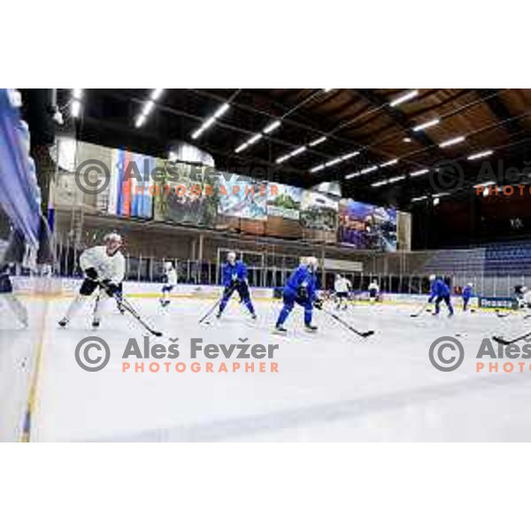 Slovenia Ice-Hockey team during practice session in Bled Ice Hockey Rink, Slovenia on November 4, 2025