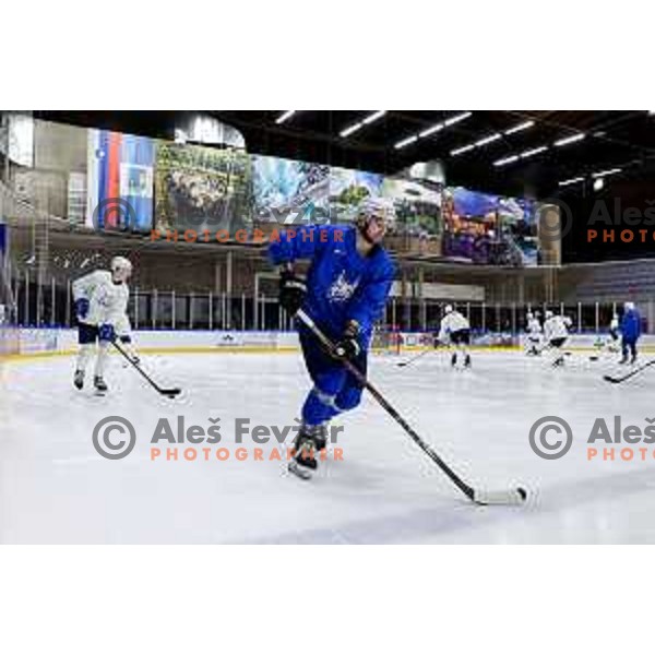 Slovenia Ice-Hockey team during practice session in Bled Ice Hockey Rink, Slovenia on November 4, 2025