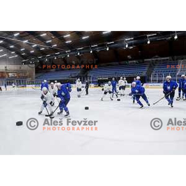 Slovenia Ice-Hockey team during practice session in Bled Ice Hockey Rink, Slovenia on November 4, 2025