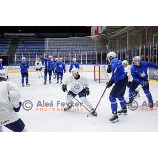 Slovenia Ice-Hockey team during practice session in Bled Ice Hockey Rink, Slovenia on November 4, 2025