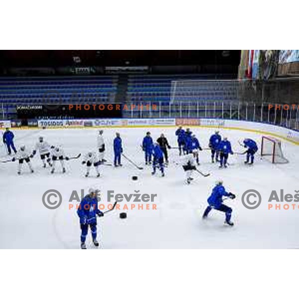 Slovenia Ice-Hockey team during practice session in Bled Ice Hockey Rink, Slovenia on November 4, 2025