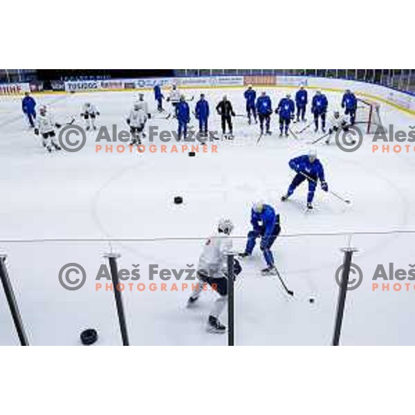Slovenia Ice-Hockey team during practice session in Bled Ice Hockey Rink, Slovenia on November 4, 2025