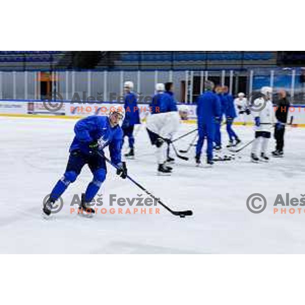 Slovenia Ice-Hockey team during practice session in Bled Ice Hockey Rink, Slovenia on November 4, 2025