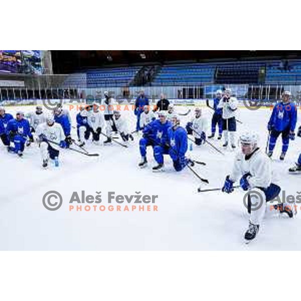 Slovenia Ice-Hockey team during practice session in Bled Ice Hockey Rink, Slovenia on November 4, 2025