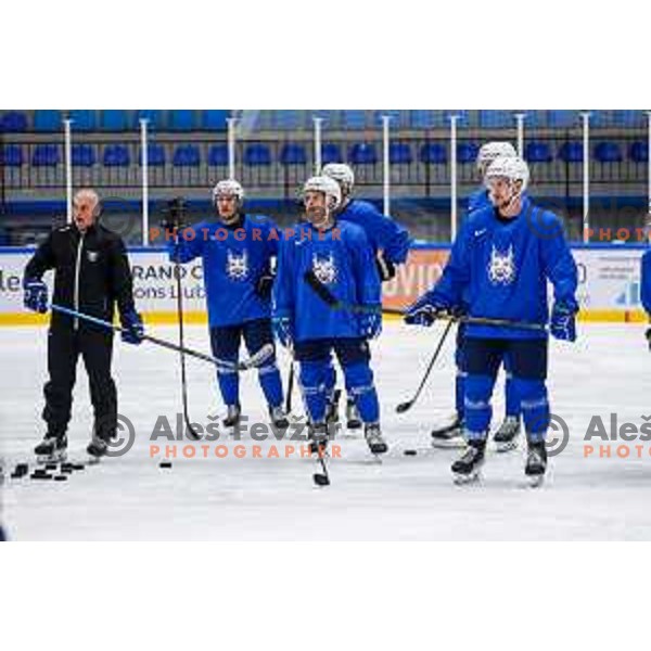 Slovenia Ice-Hockey team during practice session in Bled Ice Hockey Rink, Slovenia on November 4, 2025