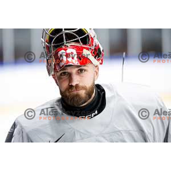 Zan Us of Slovenia Ice-Hockey team during practice session in Bled Ice Hockey Rink, Slovenia on November 4, 2025