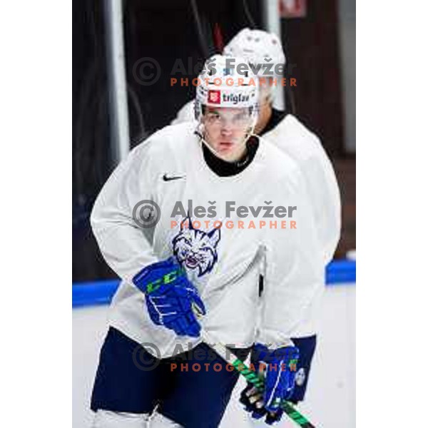 Slovenia Ice-Hockey team during practice session in Bled Ice Hockey Rink, Slovenia on November 4, 2025
