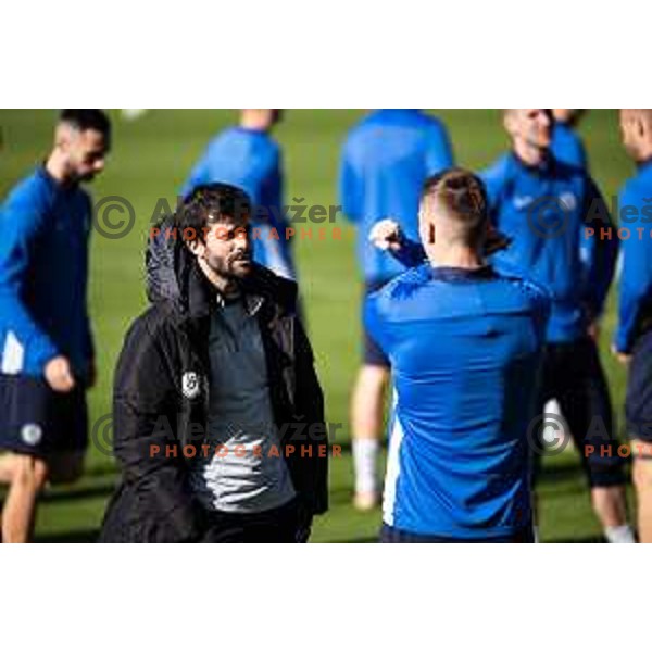 during official training before UEFA Conference League 2025/26 football match between NK Celje (SLO) and Legia Warszawa (POL) on Stadium z’dezele in Celje, Slovenia on November 5, 2025.