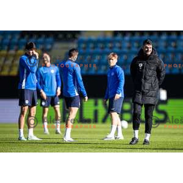 Albert Riera, head coach of Celje during official training before UEFA Conference League 2025/26 football match between NK Celje (SLO) and Legia Warszawa (POL) on Stadium z’dezele in Celje, Slovenia on November 5, 2025.