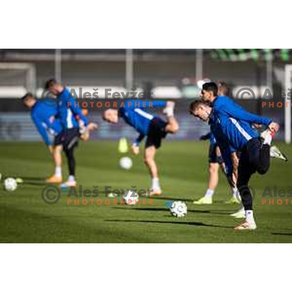 Zan Karnicnik during official training before UEFA Conference League 2025/26 football match between NK Celje (SLO) and Legia Warszawa (POL) on Stadium z’dezele in Celje, Slovenia on November 5, 2025.