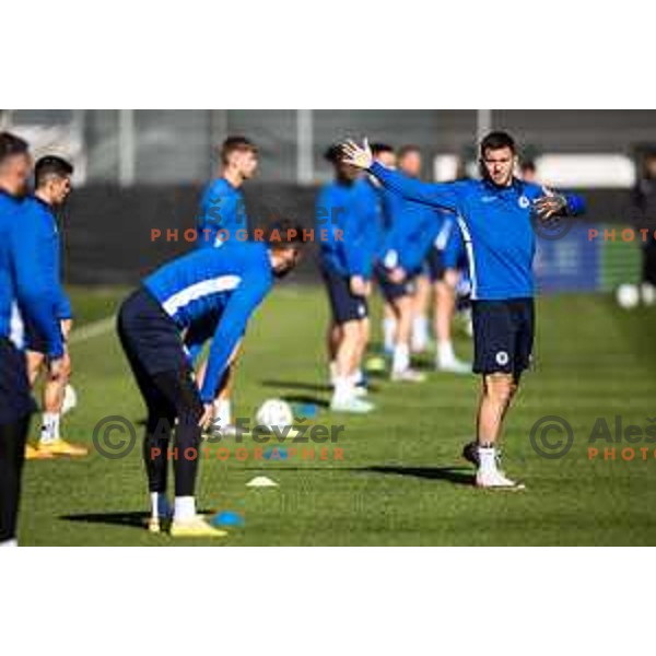during official training before UEFA Conference League 2025/26 football match between NK Celje (SLO) and Legia Warszawa (POL) on Stadium z’dezele in Celje, Slovenia on November 5, 2025.
