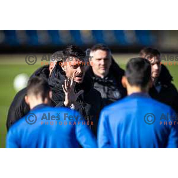 Albert Riera, head coach of Celje during official training before UEFA Conference League 2025/26 football match between NK Celje (SLO) and Legia Warszawa (POL) on Stadium z’dezele in Celje, Slovenia on November 5, 2025.