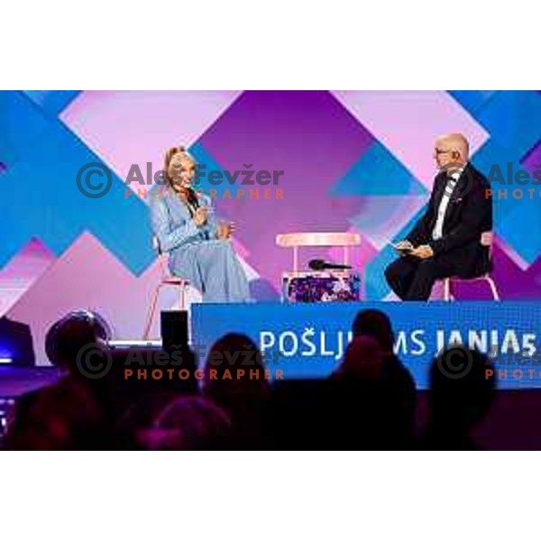 Janja Garnbret during Gala Charity Night of Slovenia Olympic Committee in Union Hotel, Ljubljana, Slovenia on November 5, 2025