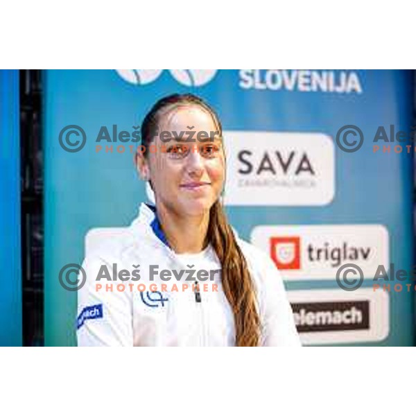during press conference of Slovenia FED Cup women’s tennis team in Ljubljana, Slovenia on November 6, 2025