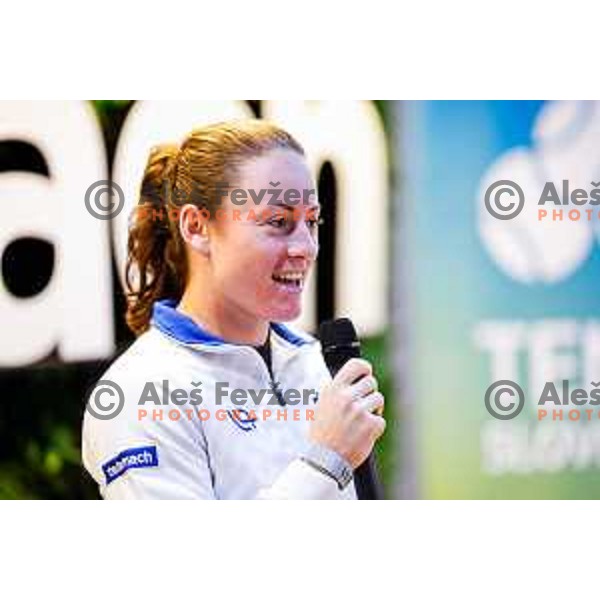 during press conference of Slovenia FED Cup women’s tennis team in Ljubljana, Slovenia on November 6, 2025
