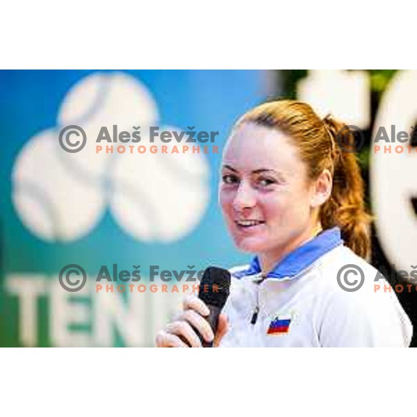 during press conference of Slovenia FED Cup women’s tennis team in Ljubljana, Slovenia on November 6, 2025
