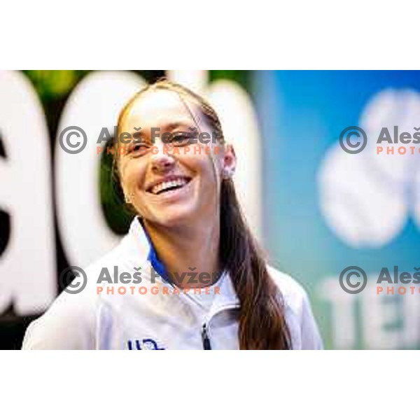 during press conference of Slovenia FED Cup women’s tennis team in Ljubljana, Slovenia on November 6, 2025