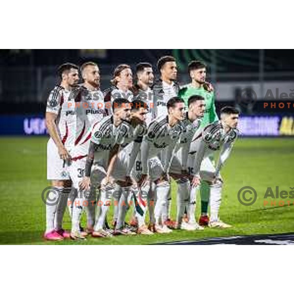 FC Legia Warszawa starting eleven during UEFA Conference League 2025/26 football match between NK Celje (SLO) and Legia Warszawa (POL) in Stadion z’dezele, Celje, Slovenia on November 6, 2025. Photo: Jure Banfi
