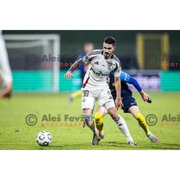 Petar Stojanovic in action during UEFA Conference League 2025/26 football match between NK Celje (SLO) and Legia Warszawa (POL) in Stadion z’dezele, Celje, Slovenia on November 6, 2025. Photo: Jure Banfi