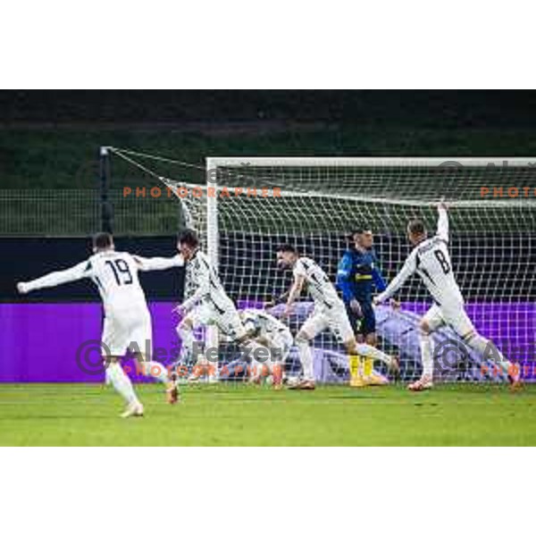 celebrates goal during UEFA Conference League 2025/26 football match between NK Celje (SLO) and Legia Warszawa (POL) in Stadion z’dezele, Celje, Slovenia on November 6, 2025. Photo: Jure Banfi