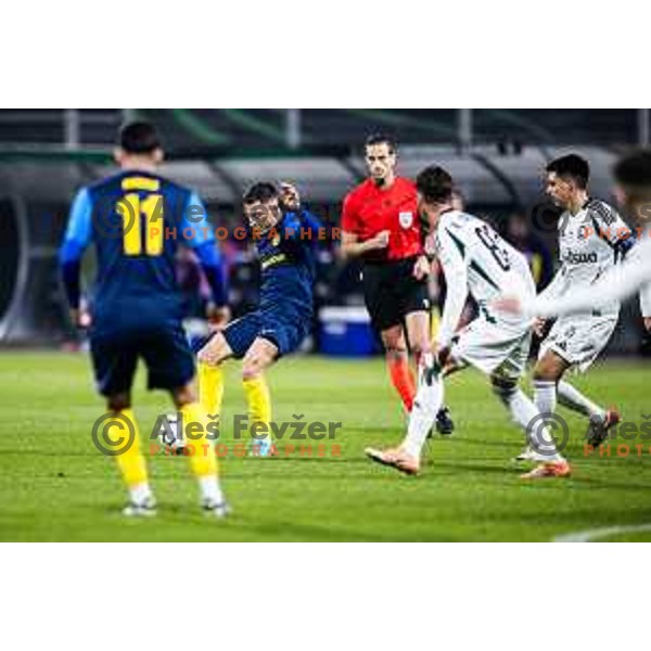 Mario Kvesic in action during UEFA Conference League 2025/26 football match between NK Celje (SLO) and Legia Warszawa (POL) in Stadion z’dezele, Celje, Slovenia on November 6, 2025. Photo: Jure Banfi