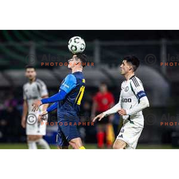 Milot Avdyli in action during UEFA Conference League 2025/26 football match between NK Celje (SLO) and Legia Warszawa (POL) in Stadion z’dezele, Celje, Slovenia on November 6, 2025. Photo: Jure Banfi
