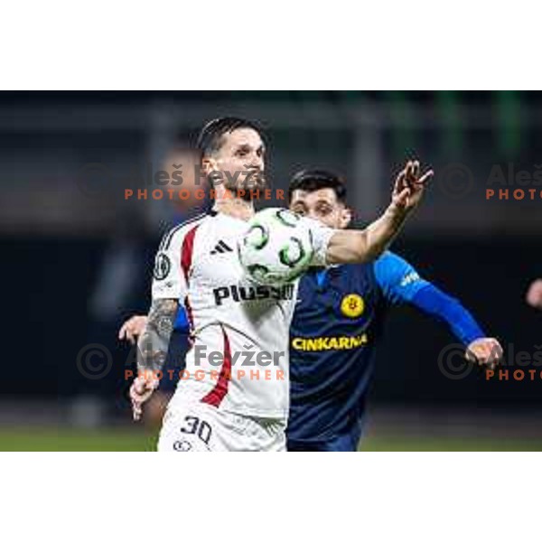 Petar Stojanovic in action during UEFA Conference League 2025/26 football match between NK Celje (SLO) and Legia Warszawa (POL) in Stadion z’dezele, Celje, Slovenia on November 6, 2025. Photo: Jure Banfi